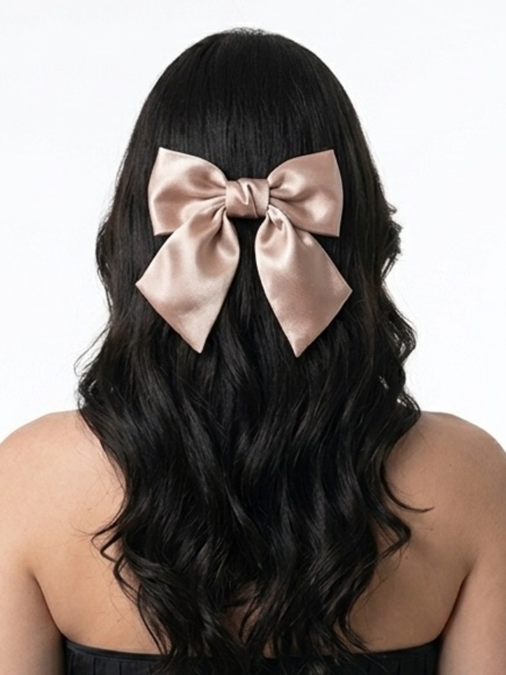 New Coquette hair bow chocolate color for women and girls